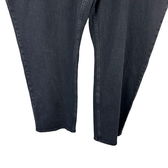 NWT Abercrombie and Fitch Black High Rise Button Fly Dad Jeans Plus Size 22 24 - Picture 3 of 14